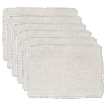DII Bleached Jute Placemat, Set of 6