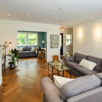 Complete Renovation - Herringbone Flooring, Railing and Bannister/Vinyl LVT