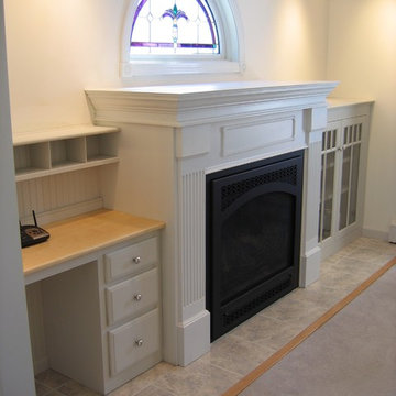fireplace mantel