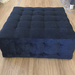 Button Tufted Ottoman - Products