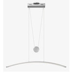 Elan Lighting - Elan Lighting 83448 Sava - 40" 19.8 198 LED Island - Shade Included: TRUE  Dimable: TRUE  Color Temperature: 3  Lumens: 1042  Driver/Transformer: Electronic,Class 2 Driver DimmableSava 40" 19.8 198 LED Island Silver/Chrome Acrylic Glass *UL Approved: YES *Energy Star Qualified: n/a  *ADA Certified: n/a  *Number of Lights: Lamp: 198-*Wattage:19.8w LED bulb(s) *Bulb Included:Yes *Bulb Type:LED *Finish Type:Silver/Chrome