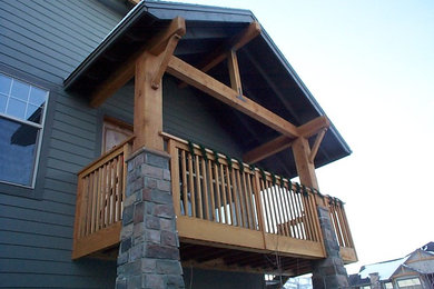 Deck - rustic deck idea in Salt Lake City