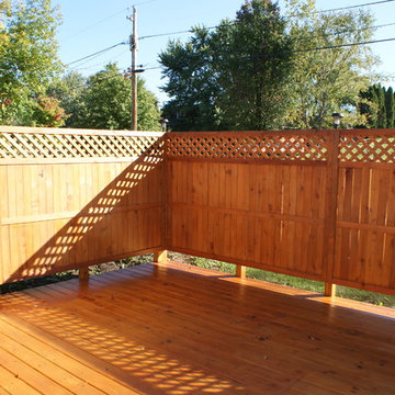 Cedar Fence & Pressure Treated Deck Stain Project