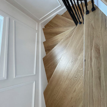 Project #106 | Winding Staircase with Modern Balustrade