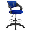 Modern Urban Living Home Business Office Furniture Work Desk Chair, Blue