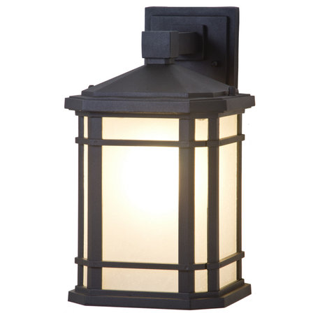 DVI Lighting DVP142010BKSSD One Light Outdoor Wall Sconce Cardiff Out