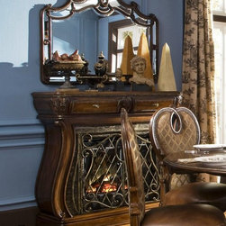 AICO Furniture - Sovereign Fireplace With Electric Insert - 57220-51-AFB33N - Bedroom Products