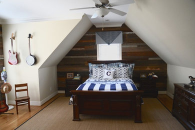 Mountain style bedroom photo in Other