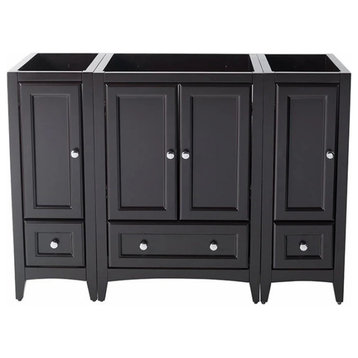 Oxford 48" Bathroom Cabinet, Espresso, Without Top and Sink