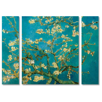 Vincent van Gogh 'Almond Branches In Bloom' Multi Panel Art Set,, 41"x30"