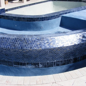 Lightstreams Gold Iridescent Steel Blue Pool