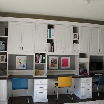 Built In Desk & Hutch Unit