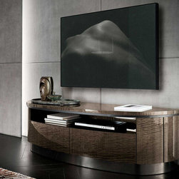 Italian TV Stand Dune Visone by Rossetto - $2,499.00 - Entertainment Centers And Tv Stands
