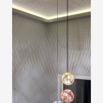 Tom Dixon pendants - Entry Foyer