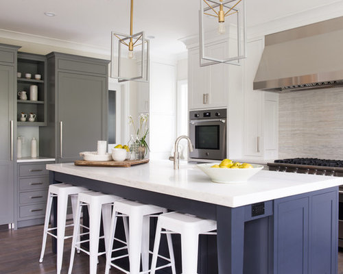 Farmhouse L-Shaped Kitchen Design Ideas & Remodel Pictures | Houzz