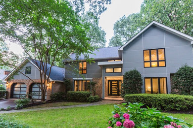 Example of a minimalist exterior home design in Baltimore