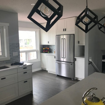 3D Glass Kitchen Backsplash