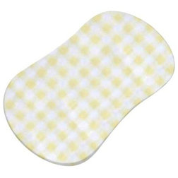Farmhouse Baby Bedding Sheet For Halo Bassinet Sleeper, Yellow Gingham Jersey