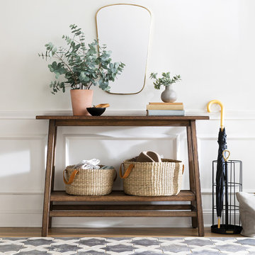 Modern Farmhouse Entryway with Faux Greenery Collection - Hearth & Hand™ with Ma
