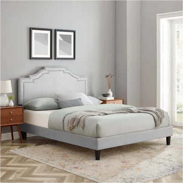 Mod 6582 Lgr Modway Furniture Adelaide Adelaide Performance Velvet Queen Platfor