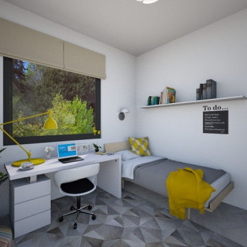 Modern interior design in a single-family villa - downtown Bucharest