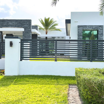 Exteriors with Black Vein Format Natural Stone Wall Panels