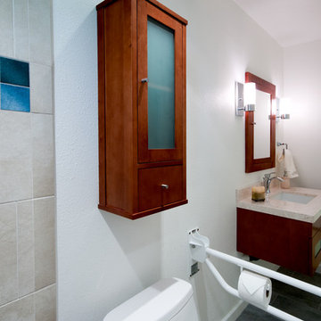 Universal Design Linear Shower in La Jolla - CairnsCraft Design & Remodel