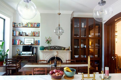 Inspiration for an eclectic kitchen remodel in New York