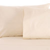 Sleep and Beyond  Organic Cotton Pillow Case Pair, Standard/Queen 20x32, Ivory