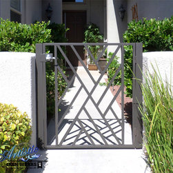 CrissCross Courtyard Entry Gate - Home Fencing And Gates