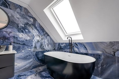 Contemporary bathroom in London.