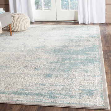 Safavieh Passion Collection PAS401 Rug, Turquoise/Ivory, 9' X 12'
