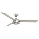 Fanimation Fans - Xeno 1 Light 56 in. Outdoor Fan, Brushed Nickel - This 1 light Indoor/Outdoor Ceiling Fan from the Xeno collection by Fanimation will enhance your home with a perfect mix of form and function. The features include a Brushed Nickel finish applied by experts.