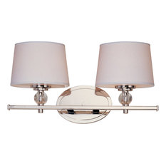 Maxim Lighting Rondo 2-Light Bath Vanity Polished Nickel - 12762WTPN