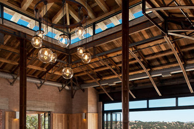 Eclectic family room in Santa Barbara.