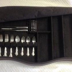 Bow Front, Standard Style Silverware Insert - Storage Cabinets