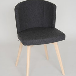 The Doris S Side Chair with Base No. 6 - Hardwood legs - Dining Chairs
