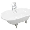 Masina Acrylic Claw-Foot Tub Package, White