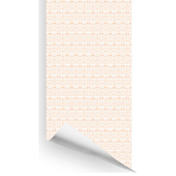 Letter from India Wallcovering, Burnt Sienna, Roll, Peel and Stick