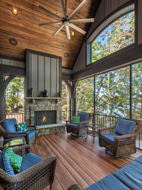Rustic Veranda Design Ideas, Renovations & Photos