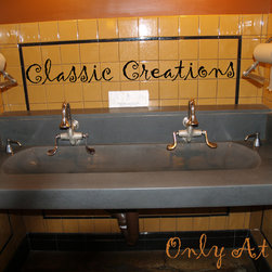 Sinks | CustomCreteWerks - Kitchen Countertops