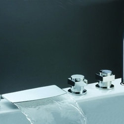 Morino Chrome Waterfall Bathroom Faucet Y-8004 - Bathtub Faucets