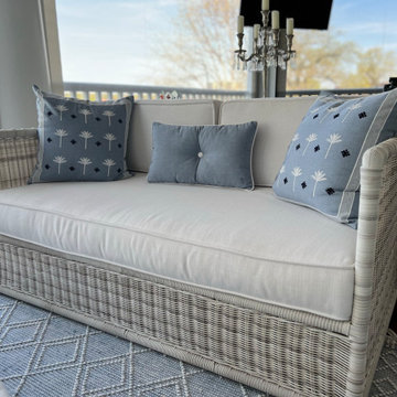 Lake Geneva, WI-Silhouettes, Valance, Cushions and Drapery