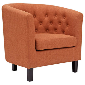 Prospect Upholstered Fabric Armchair, Orange