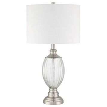 Table Lamp 1-Light Table Lamp, Brushed Nickel