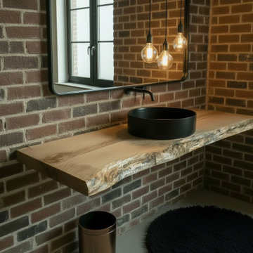 Customizable Live Edge Maple Vanity Tops, Made-To-Order