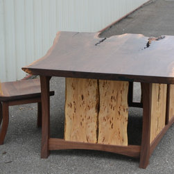 Live Edge Walnut Executive Desk - Desks And Hutches
