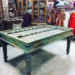 Antique Architecture Hacienda Style Interior - Dining Tables