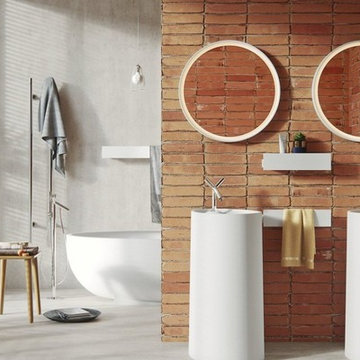 Aquatica OVO Pillar Freestanding Solid Surface Lavatory