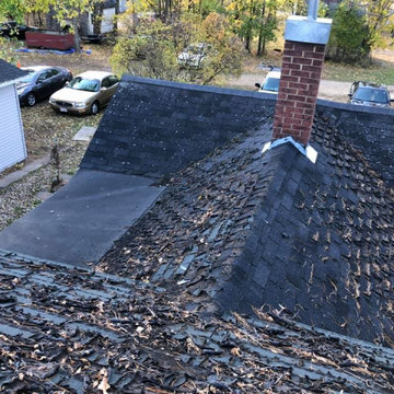 CertainTeed Landmark shingles in Moire Black & Mule-Hide SA sheet black install